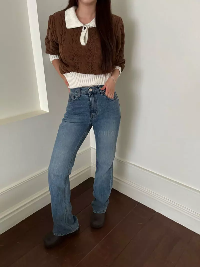 Egg Is - Korean Women Fashion - #womensfashion - Ive Bootscut Jeans - 3