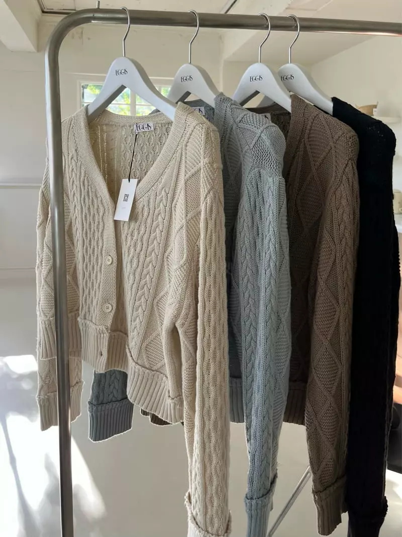 Egg Is - Korean Women Fashion - #momslook - Berlin Twist Cardigan - 4