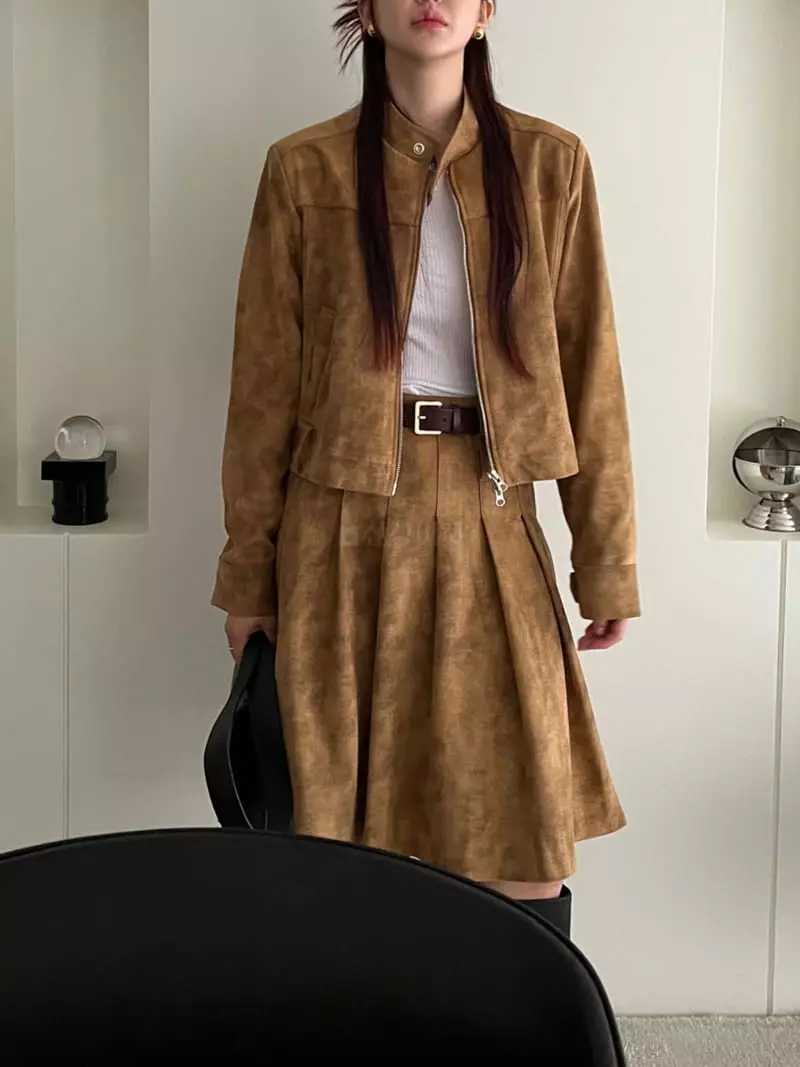 Egg Is - Korean Women Fashion - #womensfashion - Moar Suede Jacket - 2