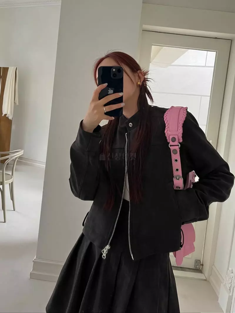 Egg Is - Korean Women Fashion - #womensfashion - Moar Suede Jacket - 8