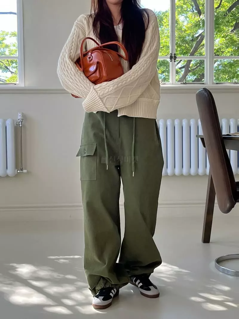 Egg Is - Korean Women Fashion - #womensfashion - Rise Pants - 3