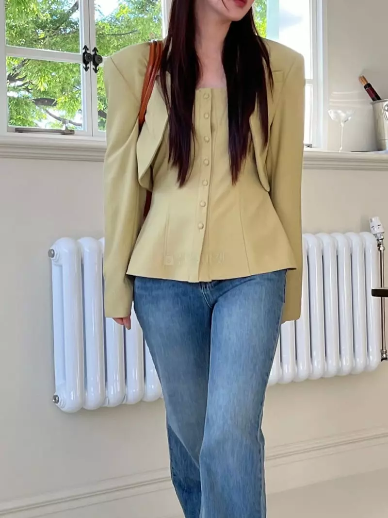 Egg Is - Korean Women Fashion - #womensfashion - Denber Jacket