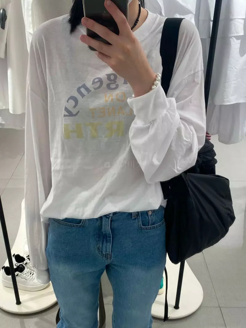 Enten - Korean Women Fashion - #momslook - Earth Sweatshirt - 10