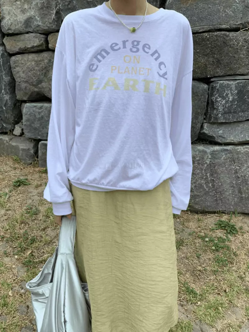 Enten - Korean Women Fashion - #momslook - Earth Sweatshirt - 2