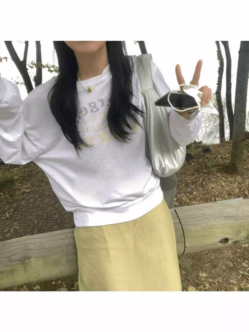 Enten - Korean Women Fashion - #momslook - Earth Sweatshirt - 8