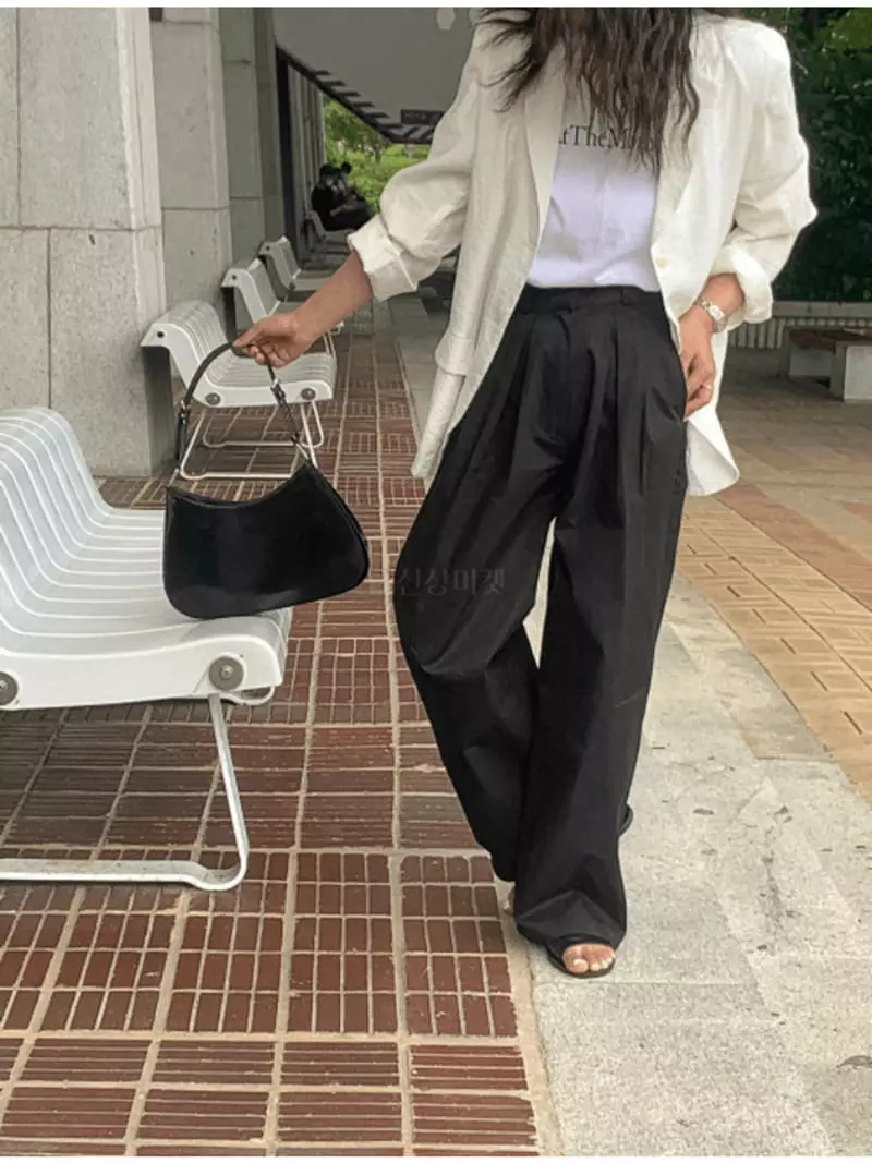 Enten - Korean Women Fashion - #momslook - Baguette Pants - 3