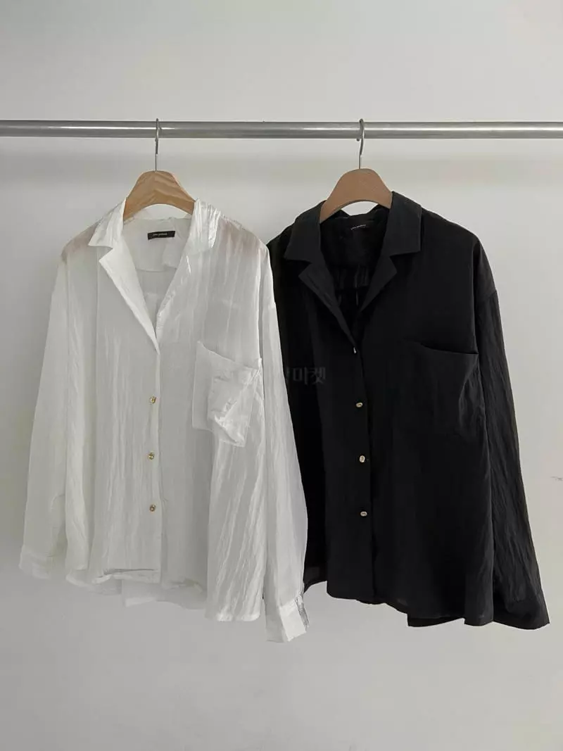 Enten - Korean Women Fashion - #momslook - Bling Shirt - 6