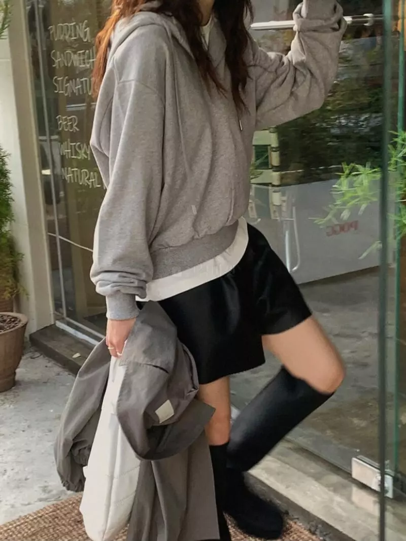 Enten - Korean Women Fashion - #momslook - Open Hoody - 3