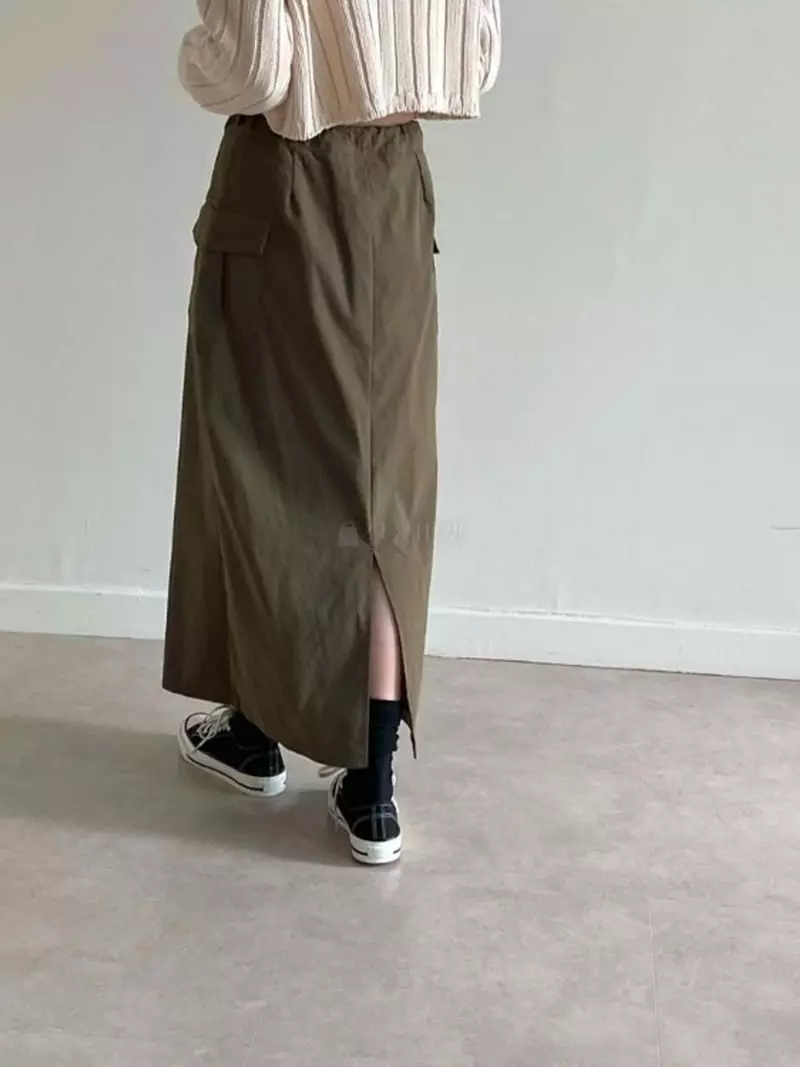 Enten - Korean Women Fashion - #momslook - Cargo Skirt