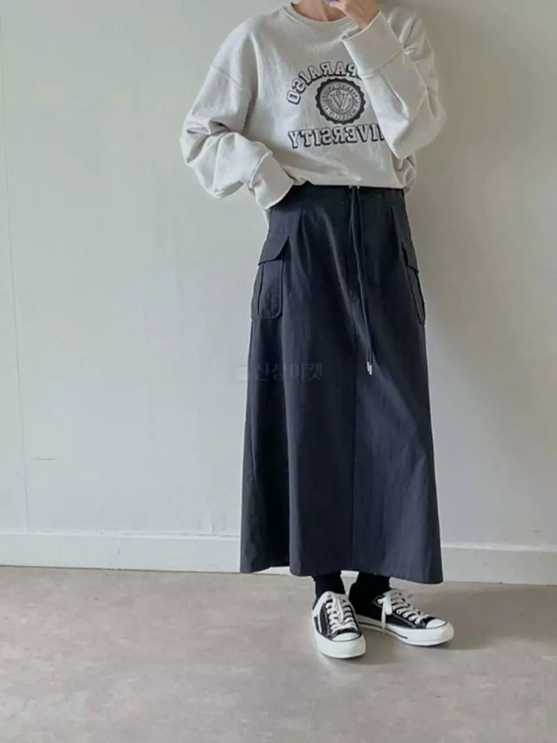 Enten - Korean Women Fashion - #momslook - Cargo Skirt - 7