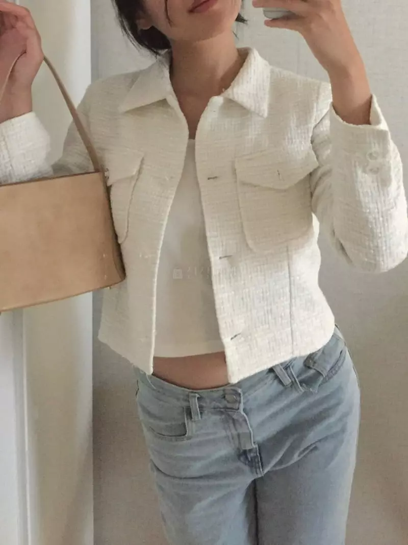 Enten - Korean Women Fashion - #momslook - Cock Twid Jacket - 3