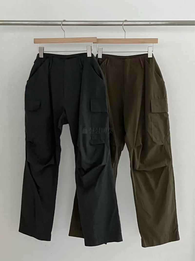 Enten - Korean Women Fashion - #womensfashion - Peach Cargo Pants - 4