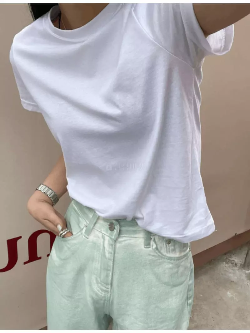 Enten - Korean Women Fashion - #momslook - Silket Tee - 8