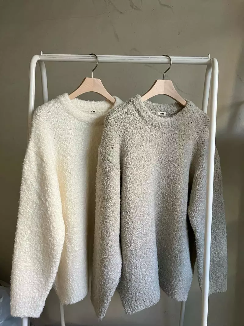 Enten - Korean Women Fashion - #restrostyle - Bookle Knit Tee - 7