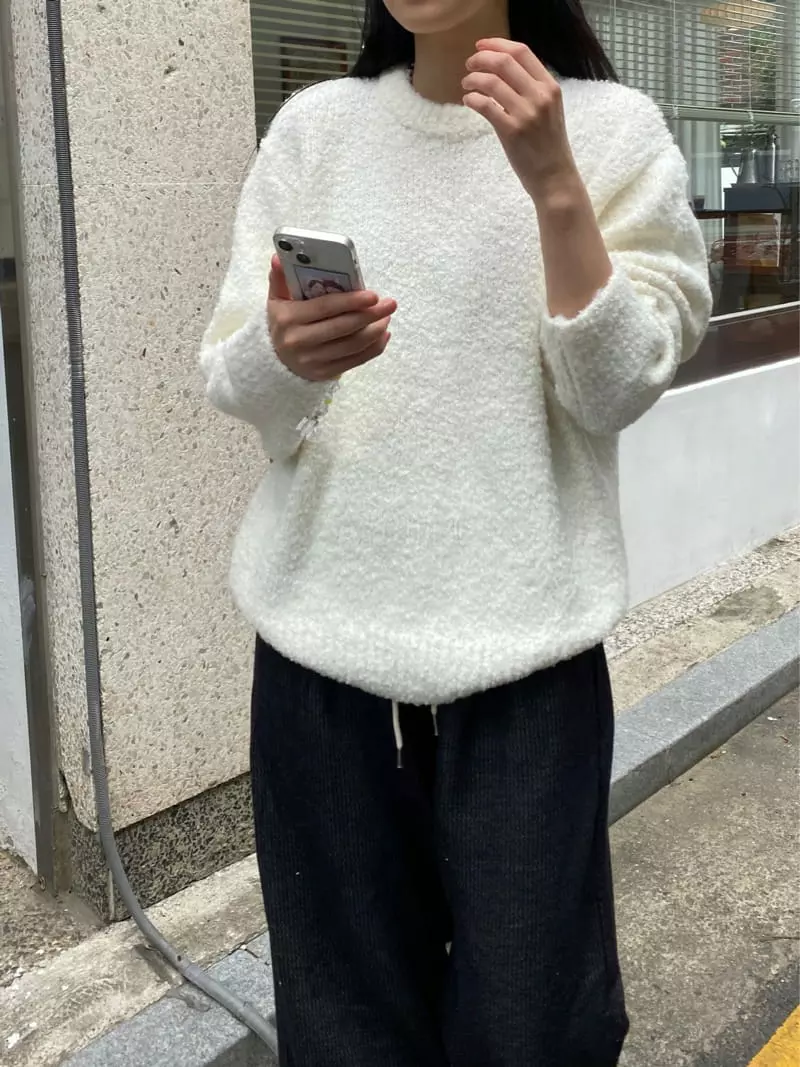 Enten - Korean Women Fashion - #shopsmall - Bookle Knit Tee - 5