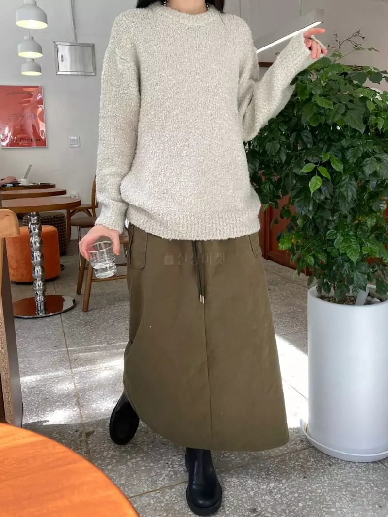 Enten - Korean Women Fashion - #womensfashion - Bookle Knit Tee - 4