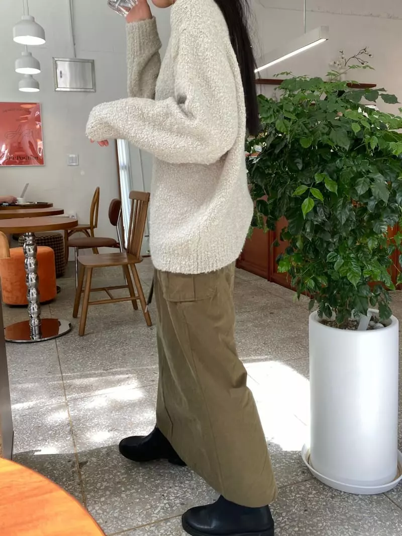 Enten - Korean Women Fashion - #vintagekidsstyle - Bookle Knit Tee - 5