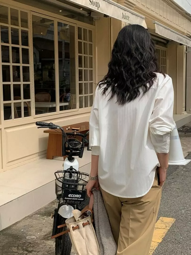 Enten - Korean Women Fashion - #vintagekidsstyle - Moden sHirt - 2