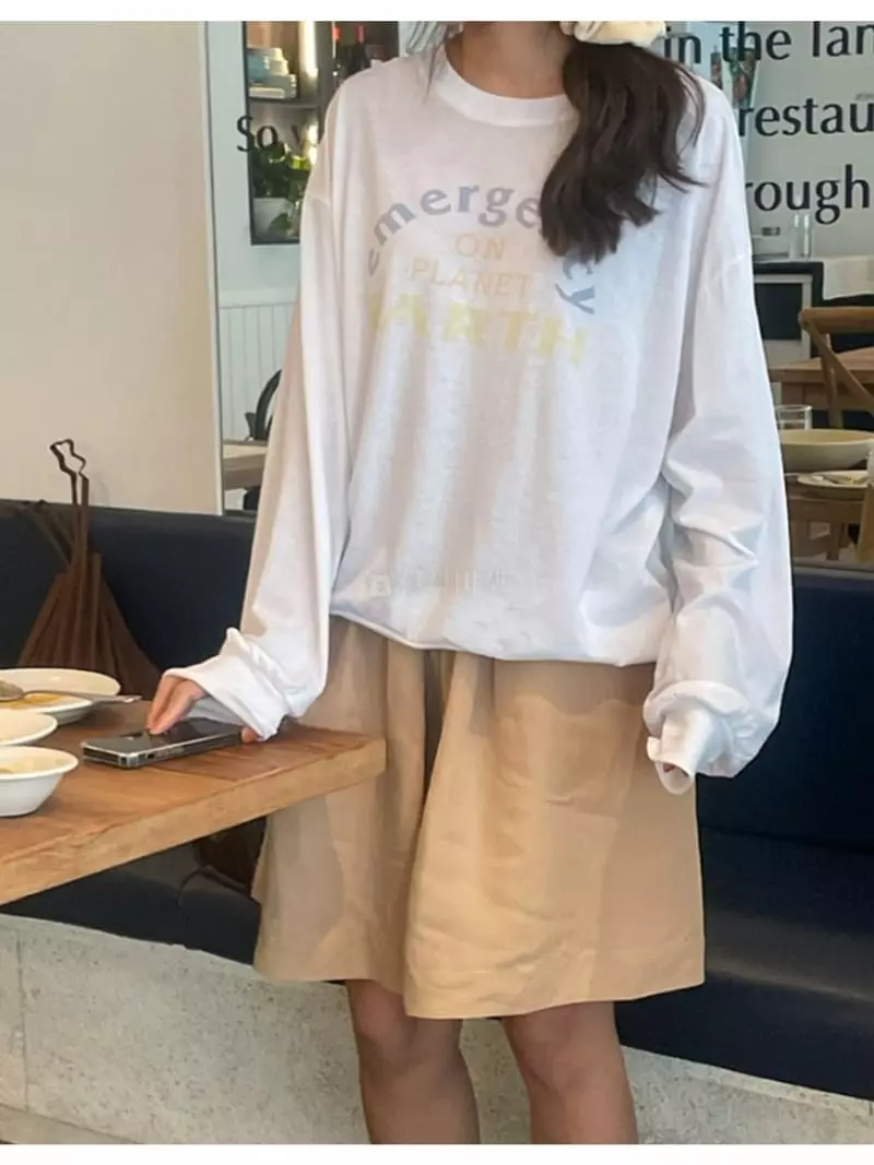 Enten - Korean Women Fashion - #womensfashion - Earth Sweatshirt - 3