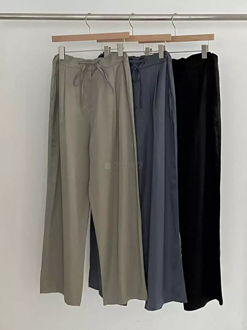 Enten - Korean Women Fashion - #womensfashion - Shatin Pants - 2