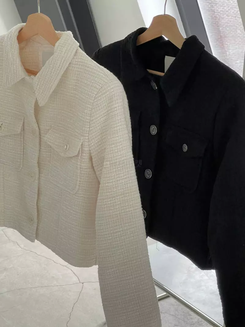 Enten - Korean Women Fashion - #womensfashion - Cock Twid Jacket - 8