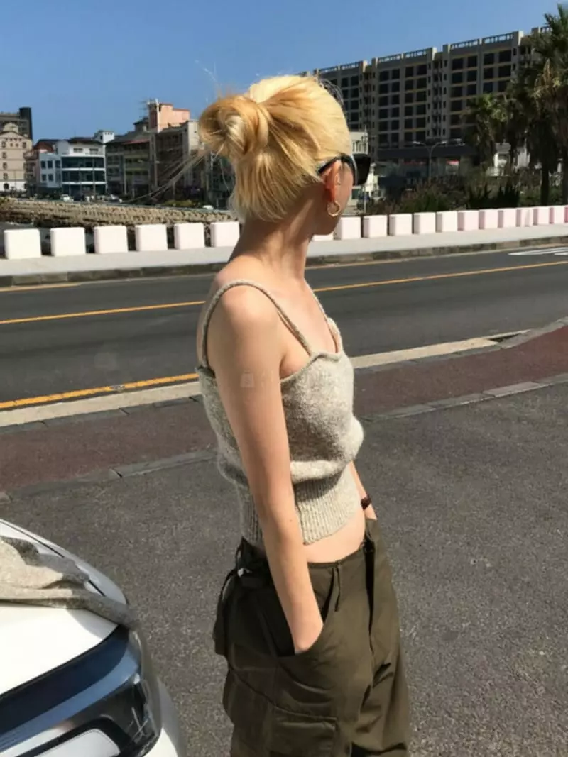Enten - Korean Women Fashion - #womensfashion - Peach Cargo Pants - 3