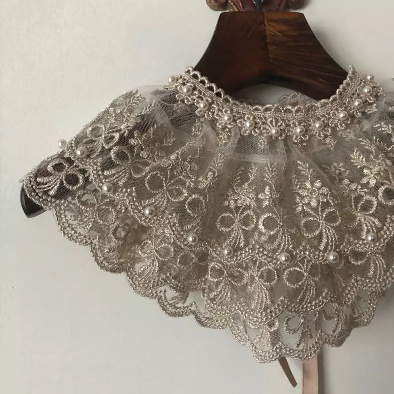 Eugenie Candies - Korean Children Fashion - #fashionkids - Pearl Bling Cape - 5