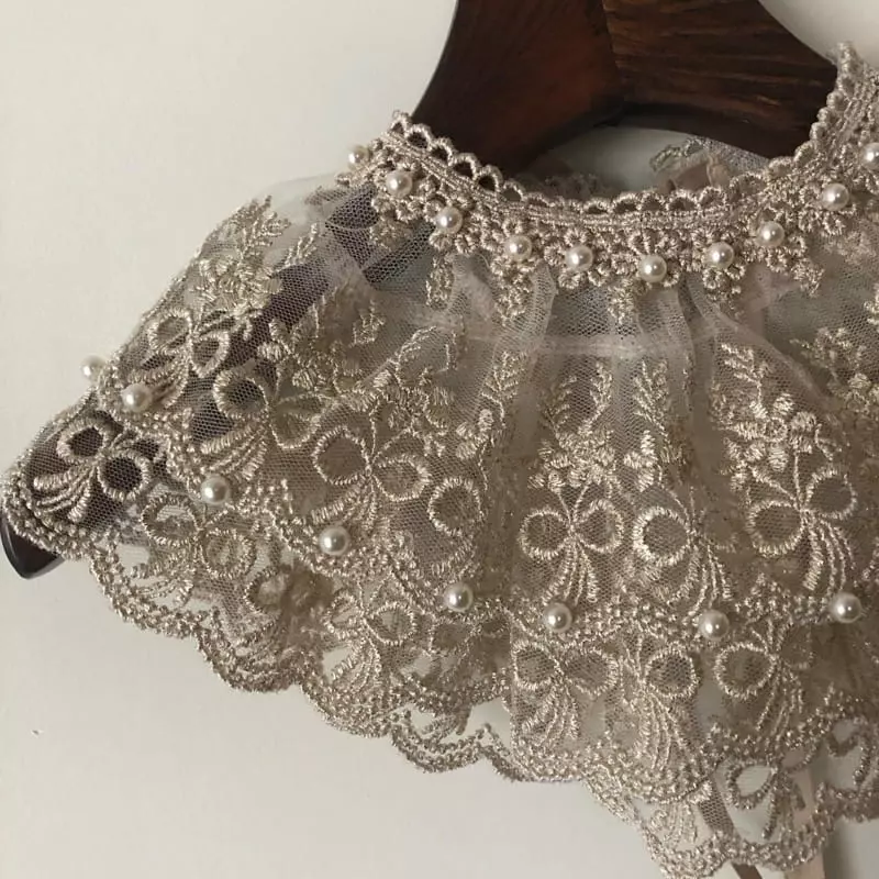 Eugenie Candies - Korean Children Fashion - #kidsshorts - Pearl Bling Cape - 6