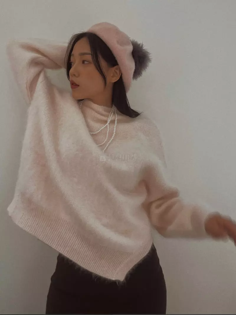 Fabric Seoul - Korean Women Fashion - #momslook - Angora Merry Knit Tee - 3