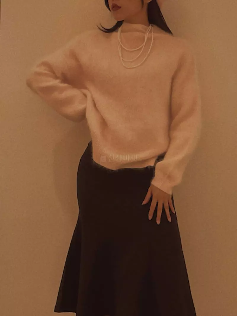 Fabric Seoul - Korean Women Fashion - #momslook - Angora Merry Knit Tee - 7