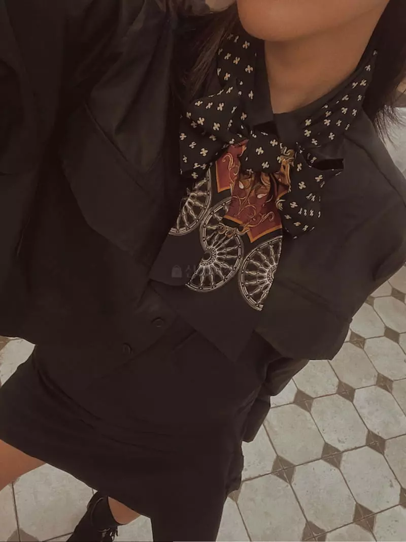 Fabric Seoul - Korean Women Fashion - #momslook - Scarf Pocket Shirt