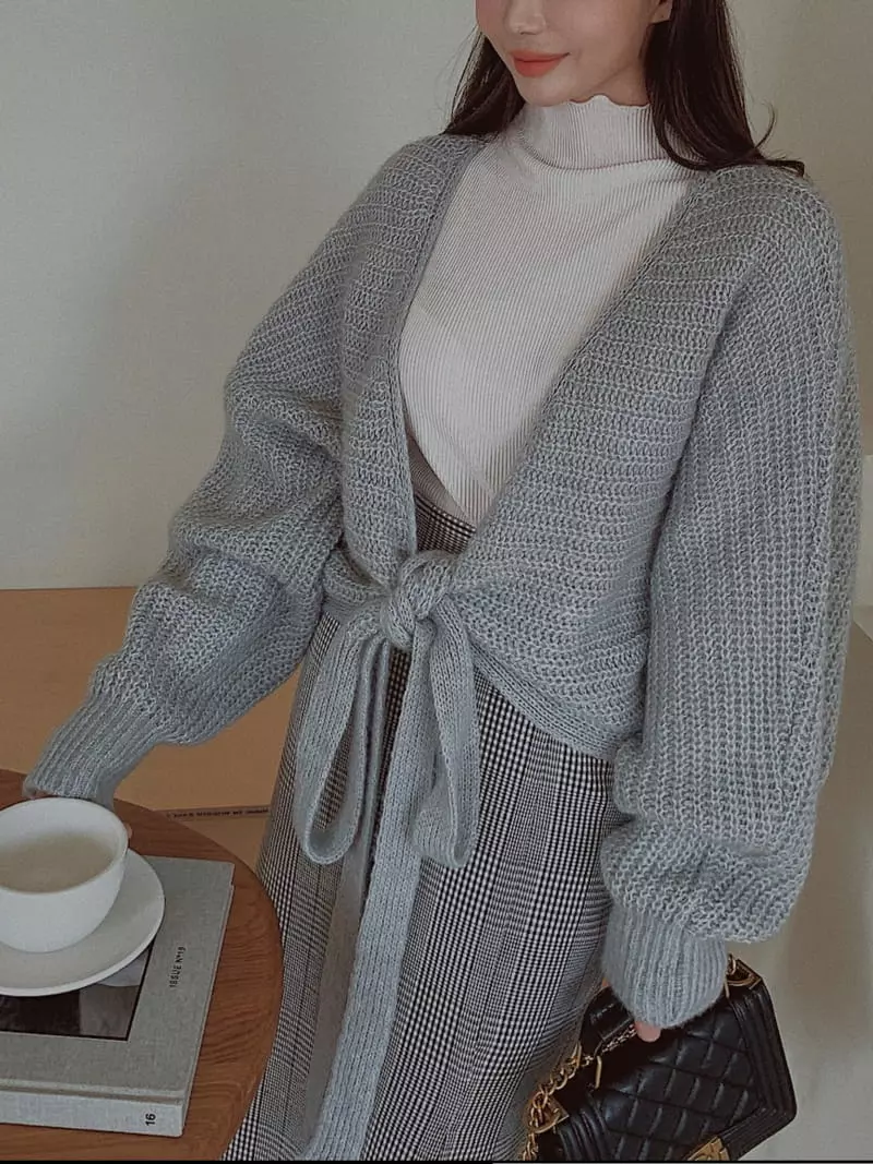 Fabric Seoul - Korean Women Fashion - #momslook - Bolero Wrap Cardigan - 2