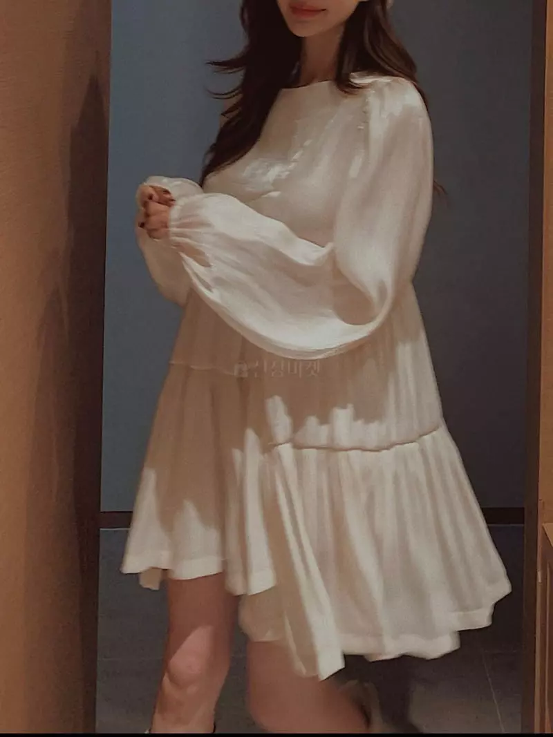Fabric Seoul - Korean Women Fashion - #momslook - Metal Cancan One-piece - 5