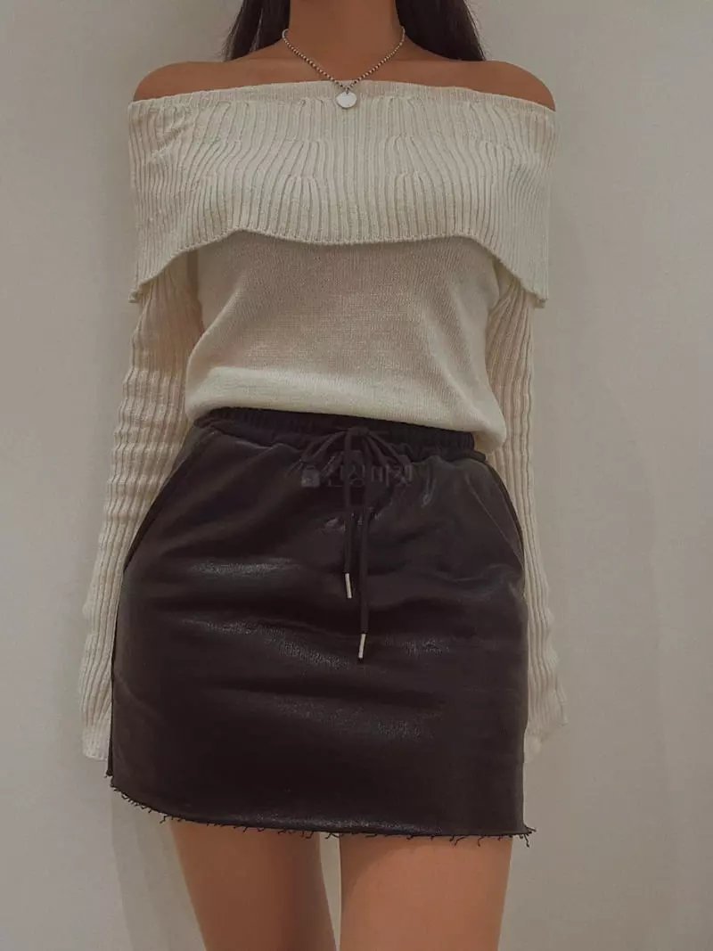 Fabric Seoul - Korean Women Fashion - #momslook - Leeds Cape Knit Tee - 8