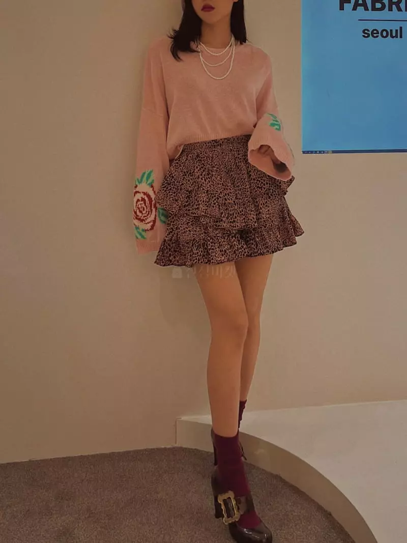 Fabric Seoul - Korean Women Fashion - #momslook - Rose Intasha Knit Tee - 8