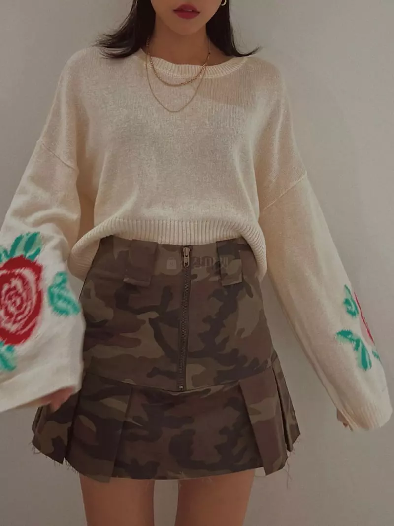 Fabric Seoul - Korean Women Fashion - #momslook - Rose Intasha Knit Tee - 9