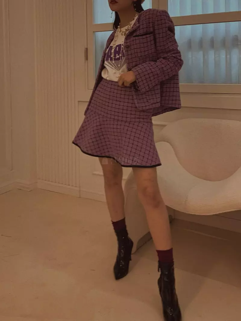 Fabric Seoul - Korean Women Fashion - #momslook - Roy Twid Set - 3