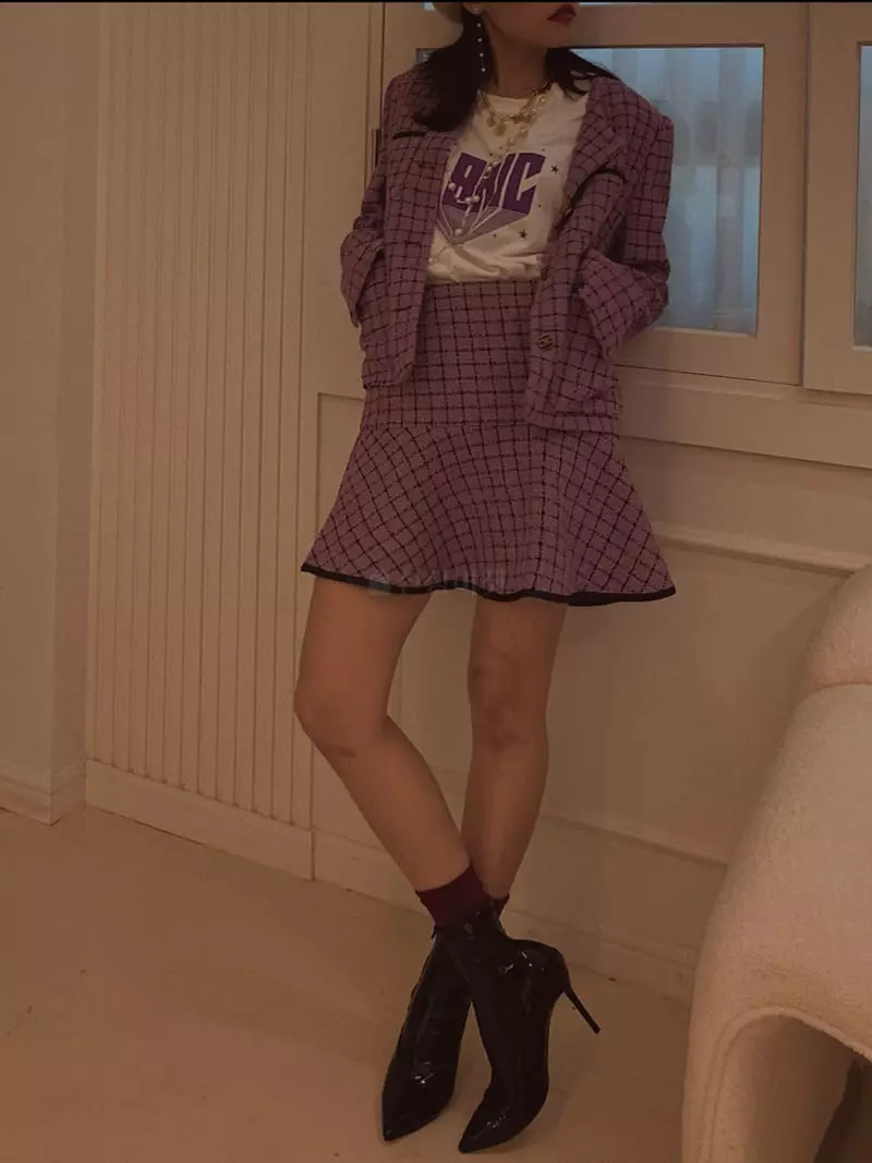 Fabric Seoul - Korean Women Fashion - #momslook - Roy Twid Set - 5