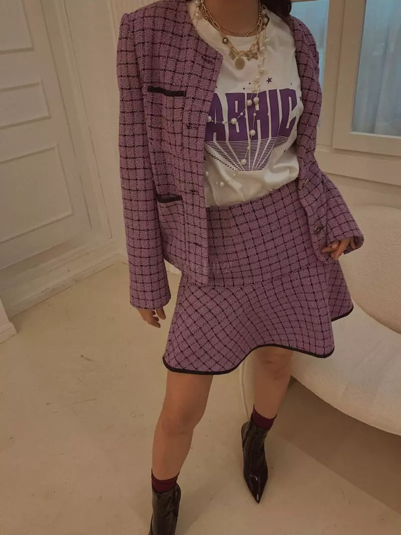 Fabric Seoul - Korean Women Fashion - #momslook - Roy Twid Set - 8