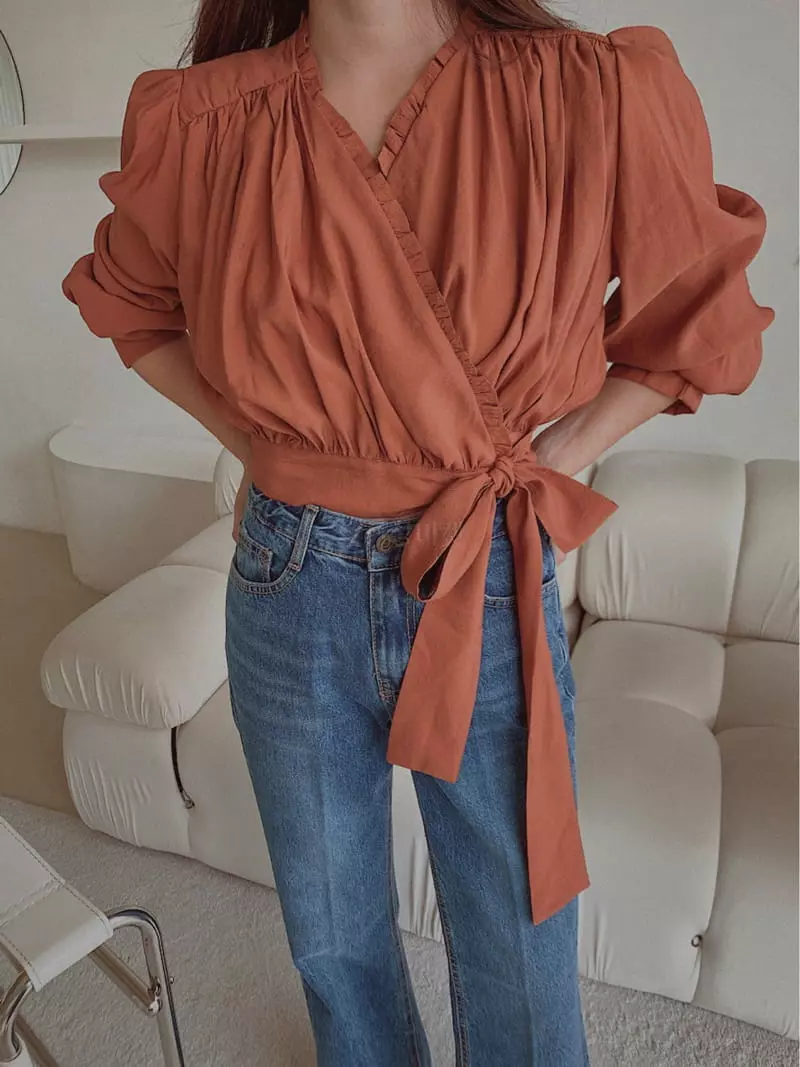Fabric Seoul - Korean Women Fashion - #momslook - Wrap Muse Blouse - 2