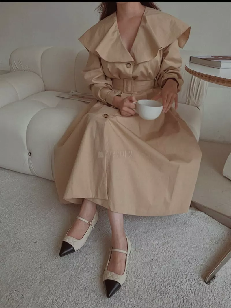 Fabric Seoul - Korean Women Fashion - #momslook - Cape Trench Coat - 11