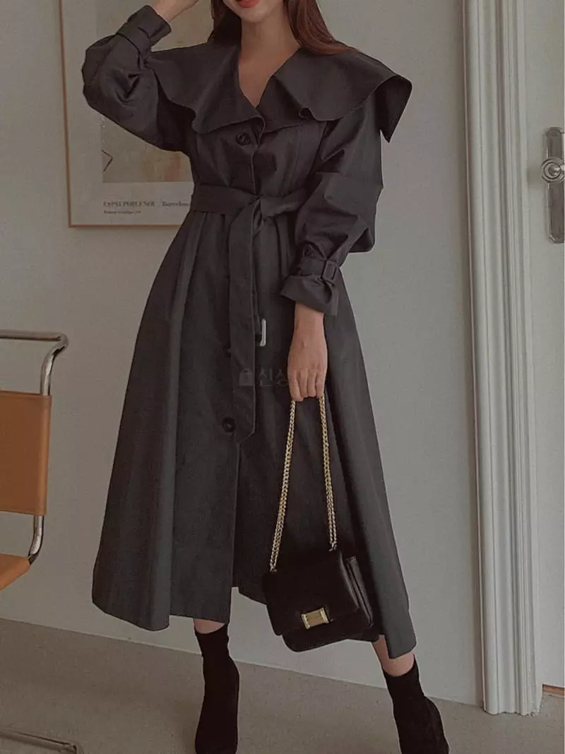 Fabric Seoul - Korean Women Fashion - #pursuepretty - Cape Trench Coat - 3