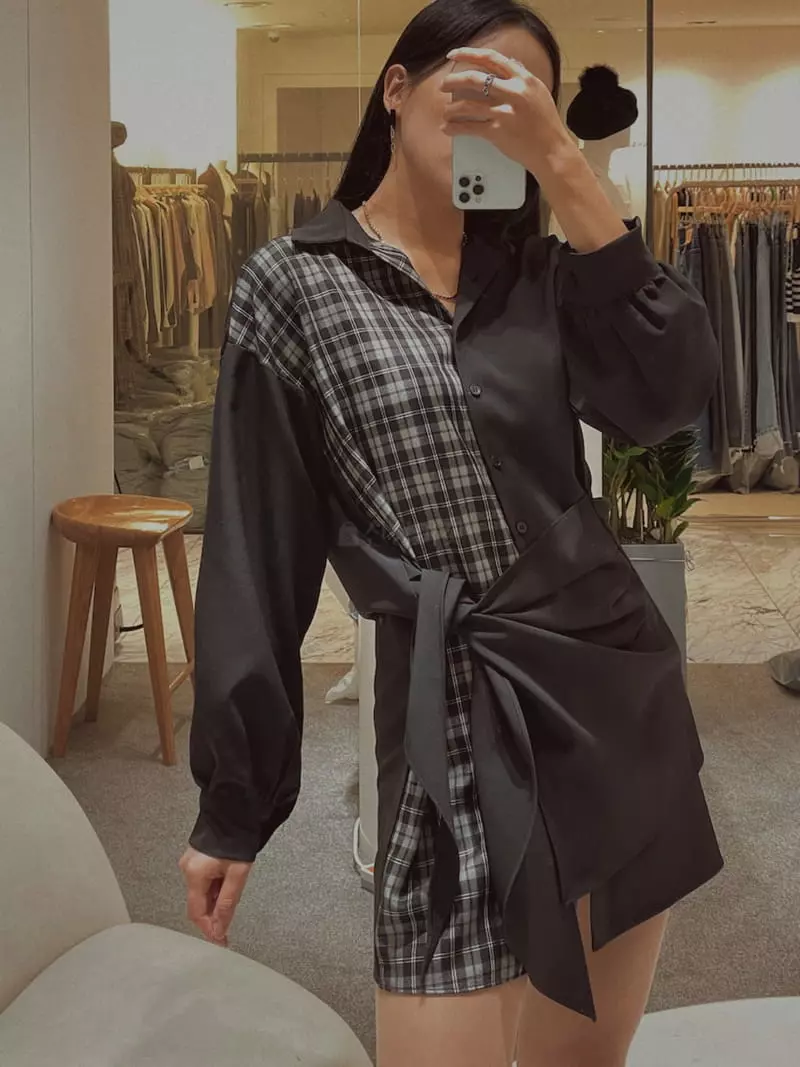 Fabric Seoul - Korean Women Fashion - #restrostyle - Wrap One-piece - 12