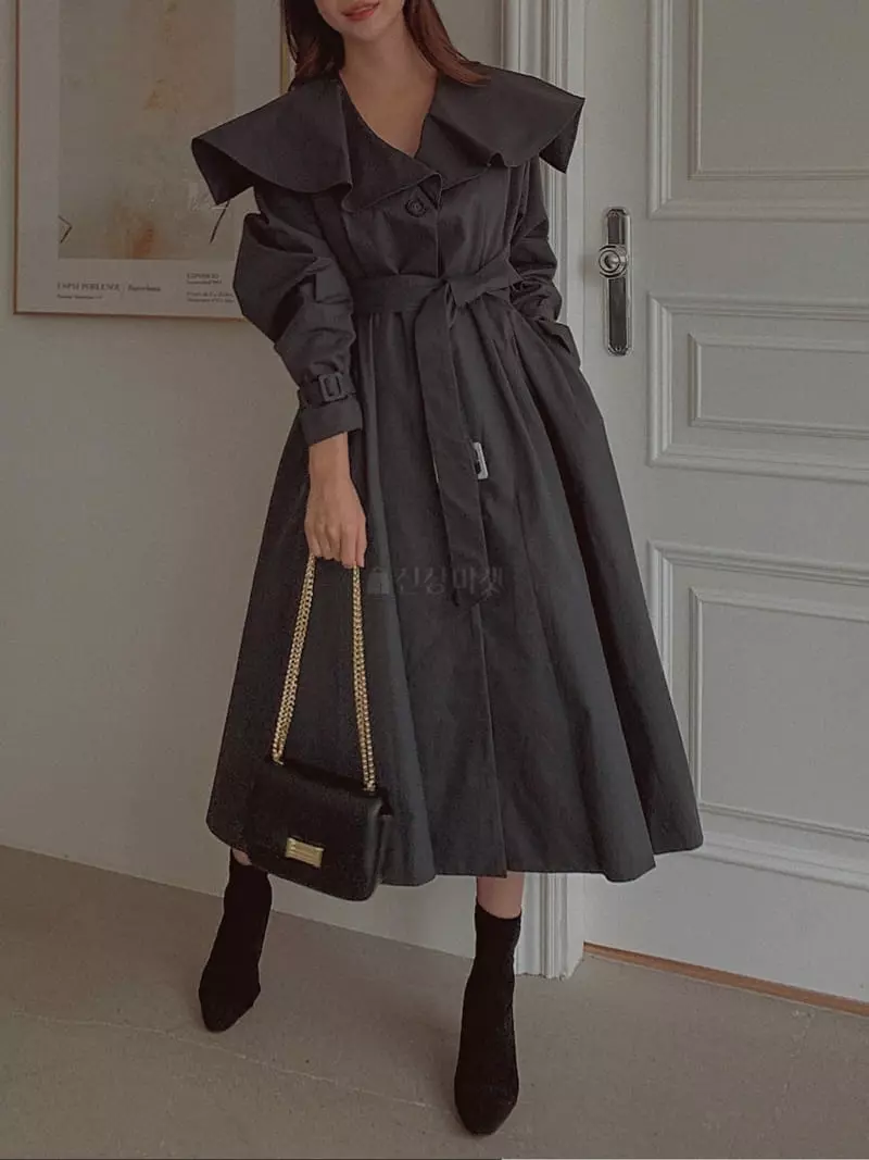 Fabric Seoul - Korean Women Fashion - #pursuepretty - Cape Trench Coat - 4