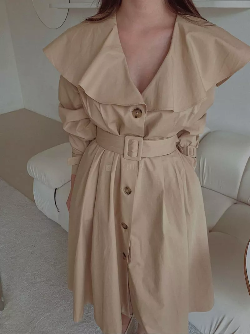 Fabric Seoul - Korean Women Fashion - #thatsdarling - Cape Trench Coat - 7