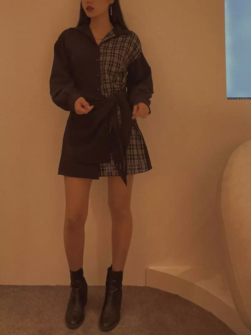 Fabric Seoul - Korean Women Fashion - #vintageinspired - Wrap One-piece - 9