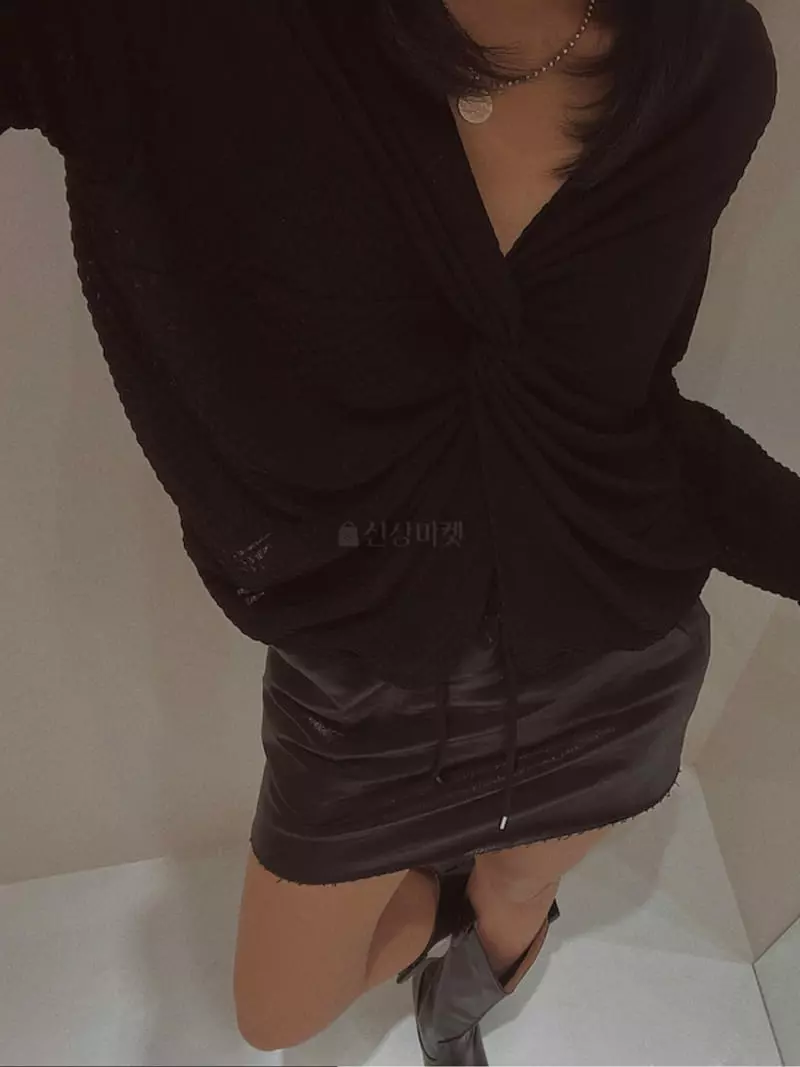 Fabric Seoul - Korean Women Fashion - #vintageinspired - Twist Embo Blouse - 6