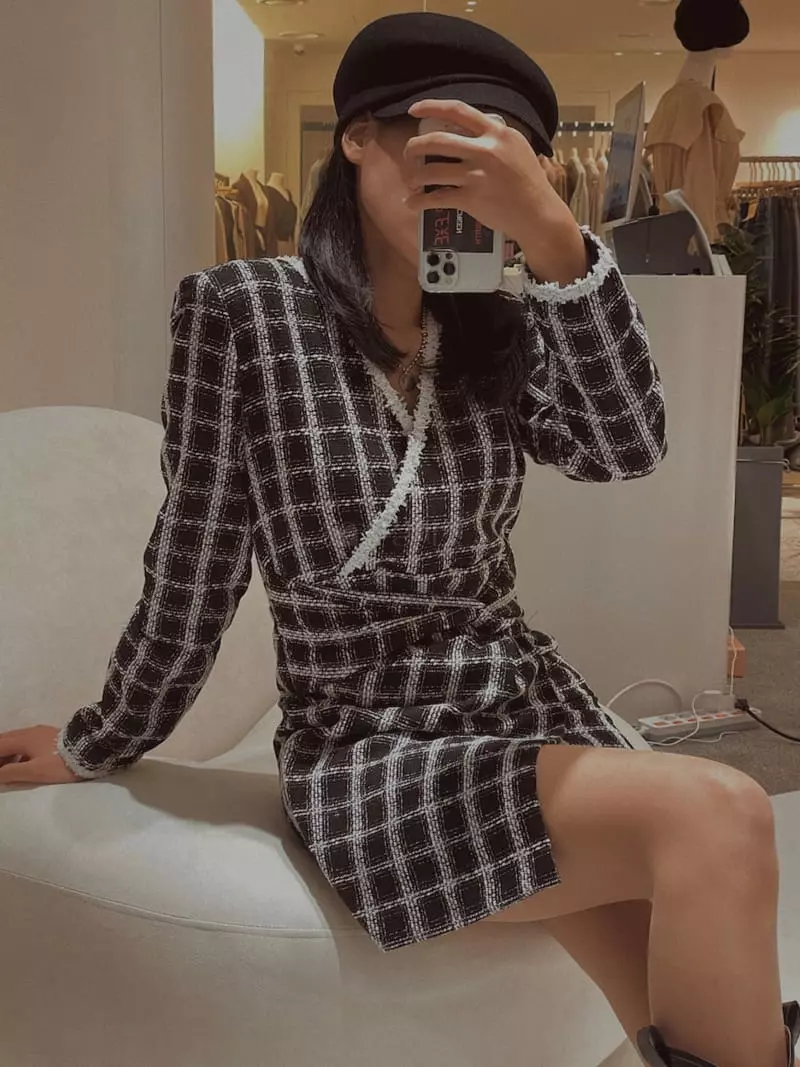 Fabric Seoul - Korean Women Fashion - #vintagekidsstyle - Twid Twist One-piece - 6