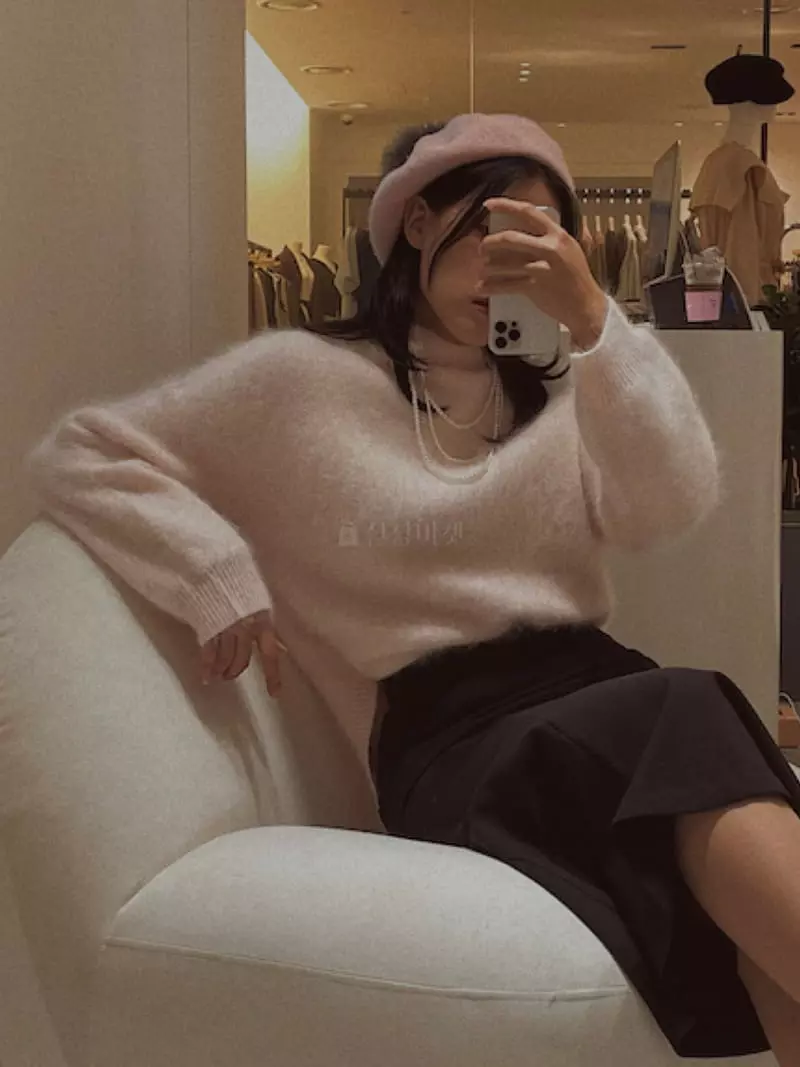 Fabric Seoul - Korean Women Fashion - #womensfashion - Angora Merry Knit Tee - 10