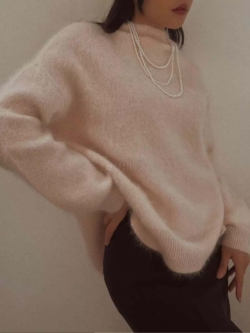 Fabric Seoul - Korean Women Fashion - #womensfashion - Angora Merry Knit Tee - 8